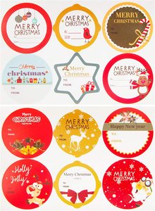 Étiquettes autocollantes pour cadeaux de noël, motifs adhésifs de noël, étiquette de nom, étiquette de cadeau de vacances, petite - Product Image 5
