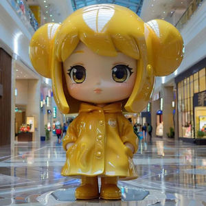 Grande Scultura Artistica Moderna in Resina 3D Personalizzata a Forma di Cuore Gigante, Statua in Fibra di Vetro per Decorazione Esterna - Product Image 3