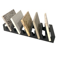 Hot Sale Metall Display Racks Boden stehend Keramik fliesen Quarz Künstlicher Granit Marmor Stein Probe Stand Bodenbelag Rack Regal