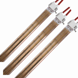 उच्च पुनर्खरीद आधा सोने के जुड़वां ट्यूब शॉर्ट वेव क्वार्ट्ज ट्यूब हैलोजन सरल बुफे के लिए अवरक्त हीटिंग लैंप - Product Image 2