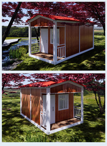 Container Ufficio Prefabbricato Portatile WinFair Chile con Tetto Triangolare, Casa Container da 20 Piedi <span class=keywords><strong>in</strong></span> <span class=keywords><strong>Vendita</strong></span> con Veranda - Product Image 2