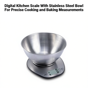 Báscula digital de cocina con tazón de acero inoxidable para mediciones precisas de cocina y repostería - Product Image 2