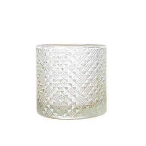 Petits porte-bougies en verre diamanté pour bougies chauffe-plat ou fabrication de bougies - Product Image 2