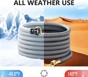 Mangueras de Riego de <span class=keywords><strong>Goma</strong></span> Flexibles y Duraderas de 50 Pies, Directo de Fábrica, Conectores de Aluminio Ajustables, Portátiles <span class=keywords><strong>para</strong></span> Jardín, Lavado de Autos y Mascotas - Product Image 6