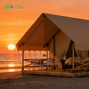 Jumei Outdoor Waterdichte Canvas Safari Luxe Glamping <span class=keywords><strong>Tent</strong></span> Voor Hotel Resort - Product Image 2