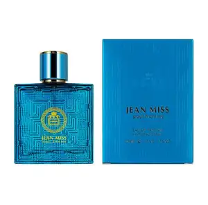 Perfume masculino de vendas diretas da fábrica Perfumes de longa duração Perfume personalizado Embalagem de madeira azul