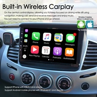 Radio Estéreo para Auto con GPS, DSP, Android 2DIN, Control por Voz con IA, CarPlay, USB, para Mitsubishi Pajero Sport 2 L200, Citroën C-Crosser 1