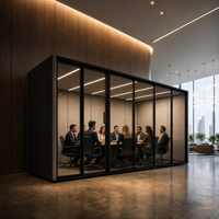 Cabine insonorisée pour la réduction du bruit, cabine acoustique industrielle, espace de concentration silencieux pour la communication dans un espace de travail bruyant