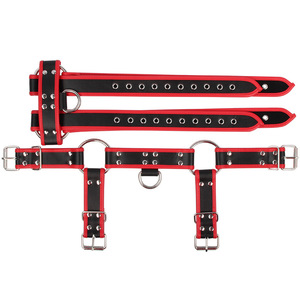 Imbracatura in <span class=keywords><strong>Pelle</strong></span> per <span class=keywords><strong>Uomo</strong></span>, Regolabile, con Anello a D, per BDSM e Bondage - Product Image 6