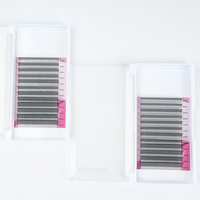 Extensions de cils Anime Lashes Spire 1mm à base étroite, noir mat, en soie PBT, plateaux de volume, fournitures en gros