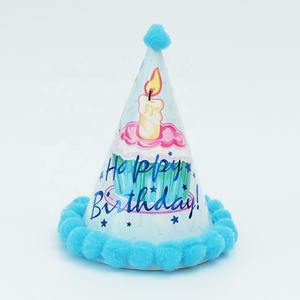 Fournitures de <span class=keywords><strong>décoration</strong></span> de fête pour bébés et enfants Cone Paper First Happy Birthday Hat for Kids - Product Image 6