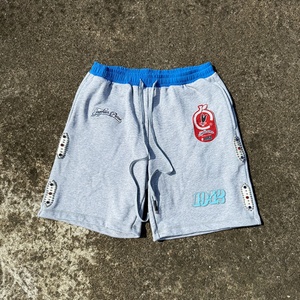 Shorts en molleton français 100% coton de haute qualité personnalisés pour hommes, style décontracté d'été, streetwear, broderie, strass - Product Image 1