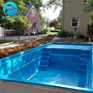 <span class=keywords><strong>Piscina</strong></span> Swim Spa da Esterno Inground su Misura Modulare di Grandi Dimensioni, 8m, con Jacuzzi, in Fibra di Vetro, Produzione Diretta - Product Image 5