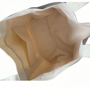 16oz Thick Cotton Fabric Plain Blank Big Capacity White Custom Printed Logo <b>Gift</b> Shopping Canvas Tote <b>Bag</b> - Product Image 2