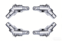 Ensemble de connecteurs de treillis coniques en aluminium avec goupilles et clips de sécurité pour système de treillis d'éclairage de scène F34 de 290 mm, connexion rapide