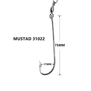Mustad Hook 2oz Diamond Jigs Vislokken Lepel Metalen Jig Palingbuis Haak String Enkelhaak Jiggen Aas Tonijn Trollen Vissen - Product Image 5