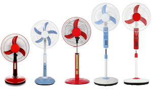 Useful Pedestal 1.3m 16inch 16 Inch Brown Color 4 Metal Blade Stand <b>Fan</b> Germany <b>With</b> <b>Remote</b> <b>Control</b> 16inch Stand <b>Fan</b> Fs-02 16inc - Product Image 3