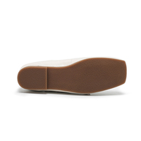 Ballerines Mary Jane à brides croisées pour femmes, chaussures décontractées en cuir avec boucle, cuir véritable