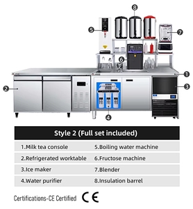 Bancone Bar Personalizzabile per Bubble Tea Commerciale, Set Completo di Macchine per Boba Tea, Adatto per Negozi di Tè al Latte e Caffetterie - Product Image 5