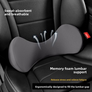Soporte Lumbar para Coche, Protector de Coxis con Relleno de Espuma Viscoelástica, Material de Poliéster Transpirable - Diseño Delgado para Respaldo de Asiento, Ideal para Comercio Transfronterizo - Product Image 5