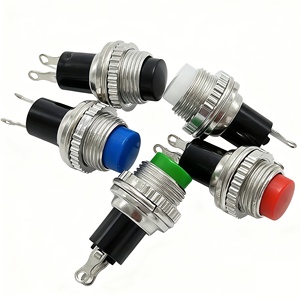 Interruptor de botón DS-314/DS-316 con montaje roscado, momentáneo de encendido/apagado, con reinicio automático, sin bloqueo, con terminales de soldadura - Product Image 5