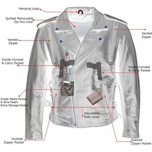 2025 chaqueta de motociclista de cuero de motocicleta con ventilación negra Premium clásica para hombre, talla XS, cuero de lana X-Large - Product Image 4