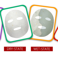 Masque facial à pétales de fleurs en fibre de lyocell, livraison gratuite, 65gsm, soin pour la peau, masque à base d'herbes chinoises