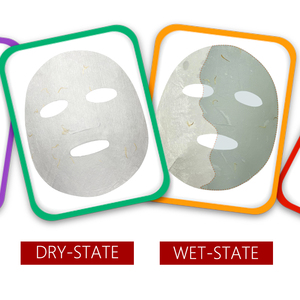 Mascarilla de caléndula de fibra <span class=keywords><strong>lyocell</strong></span> 65gsm, mascarilla facial con hoja de pétalos de flores, fabricante para el cuidado de la piel, mascarilla facial china de papel - Product Image 2