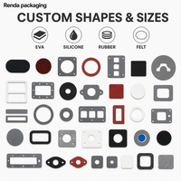Coussinets en mousse EVA autocollants personnalisés, antidérapants, absorbant les chocs, pour pieds, découpés sur mesure, toutes formes et matériaux, Renda Packaging
