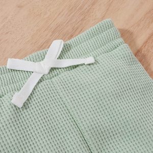 Conjunto de 2 Piezas para Bebé Recién Nacido, Unisex, Tejido de Alta Calidad, Mono de Manga Larga de Algodón Acordonado, Pantalones Largos con Estampado de Dibujos Animados, Primavera - Product Image 3