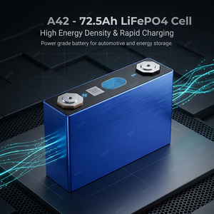 Cellule de batterie LiFePO4 E VE 3.2V 72.5Ah A42-V1.1, cellule de batterie LFP à décharge élevée, décharge de pointe 12C, batterie haute puissance - Product Image 5