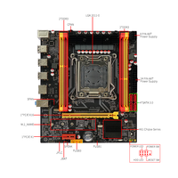 Carte mère PC X79 LGA2011-0 Chipset H61 Double canal DDR3 128 Go Carte mère de bureau ATX Carte mère d'ordinateur