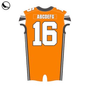 Maillot de football uni blanc de couleur orange BETHERIVAL - Product Image 1