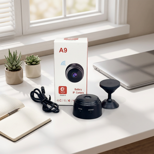 Cámara Mini Great-er A9 1080P Full HD Inalámbrica WiFi con Batería, Cámara IP con Forma de Botón, Sensor CMOS, Gran Angular, Seguridad Interior - Product Image 1