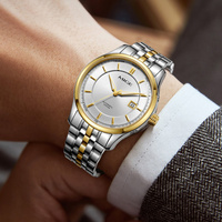 Reloj mecánico minimalista de acero inoxidable de alta calidad personalizado para parejas, cristal de zafiro, 5ATM, reloj automático Miyota