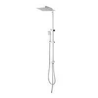 Colonne de douche en acier inoxydable anti-fuite au design moderne et minimaliste pour salle de bain