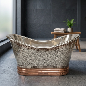 Bañera de Cobre con Patas de Gato, Acabados Dobles en Cobre Antiguo, Venta al por Mayor de Proveedor de India - Artesanías para el Hogar Indias - Product Image 3