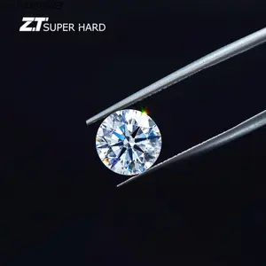 Commercio all'ingrosso gigajewe diamante sciolto cvd blu lucido diamanti naturale crudo in
