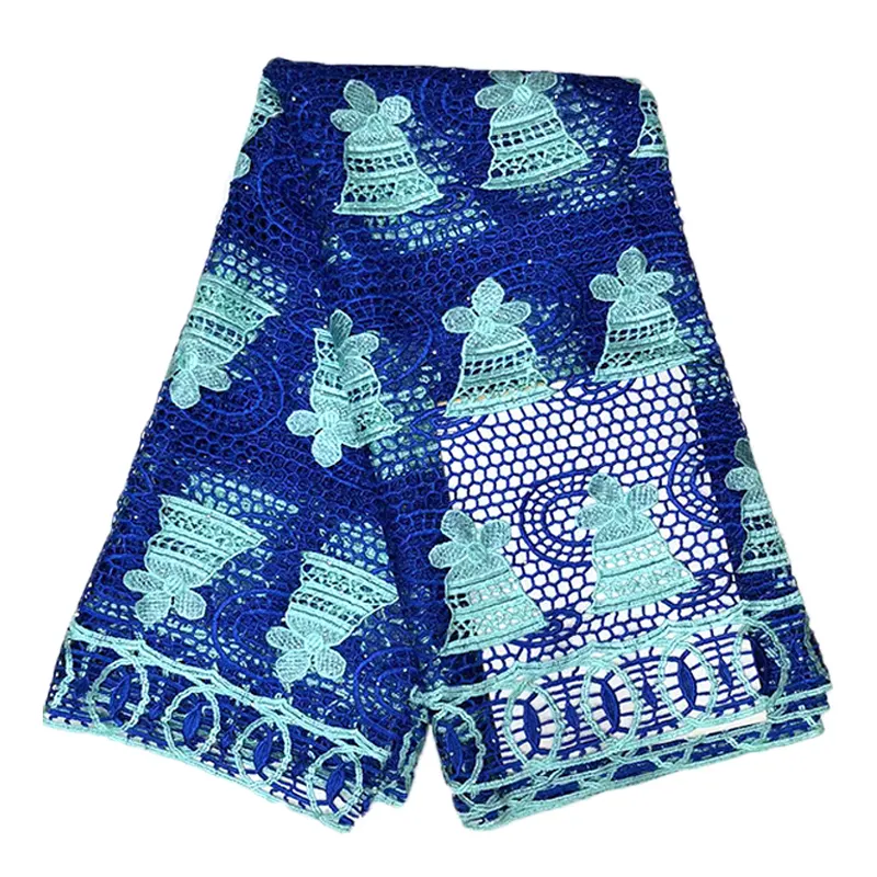 Desain baru kain renda biru Afrika lilin Afrika kain bordir kain batik desain indonesia bahan untuk batik