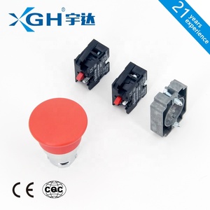 XB2-BT42 IP65 cấp dừng khẩn cấp Push-Pull push button chuyển vật liệu nhựa 10A Max. current 1NO 2NO 1no1nc kết hợp - Product Image 2
