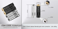 Jack femelle Audio prise équilibrée curseur Jack MMCX / 0.78mm écouteur broche bricolage connecteur