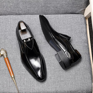 Chaussures décontractées de bureau en cuir véritable faites à la main, élégantes et de haute qualité, à enfiler, pour tous les jours - Product Image 3