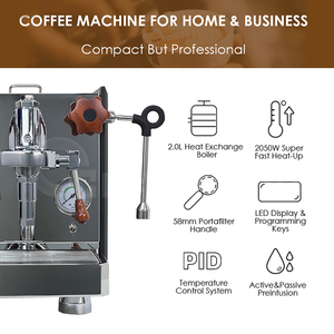 Cafetera Espresso Profesional Manual E61 de Lujo con 1 Bomba de Vibración para Hotel, Cafetería, Tienda Comercial - Product Image 3