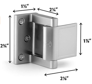आसान तरीके से कीलेस डोर लच जस्ता मिश्र धातु होटल सुरक्षा गृह गोपनीयता लॉक इनवार्ड में सुधार के लिए रात सुदृढीकरण - Product Image 3
