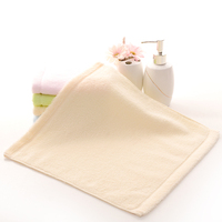 Serviette carrée en coton 100% tissé de qualité supérieure, couleur unie, sans torsion, 34x34cm, ultra douce, très absorbante, hypoallergénique, séchage rapide