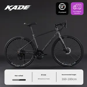 Bicicleta Urbana de Carreras Kade con Cuadro de Acero, 14 Velocidades, Frenos de Disco, Ruedas de 700c, Ligera (15 kg) para Estudiantes - Product Image 6