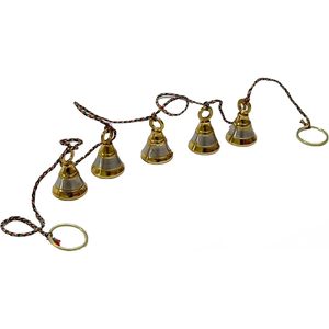 Cloche décorative Ghanti en laiton artisanal indien vintage pour décorations de maison et de mariage de temple - Product Image 3