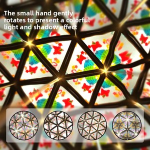 Kit de kaléidoscope rotatif Yuglow DIY, jouet d'expérimentation scientifique pour enfants, pack de matériel créatif fait main pour enfants - Product Image 3