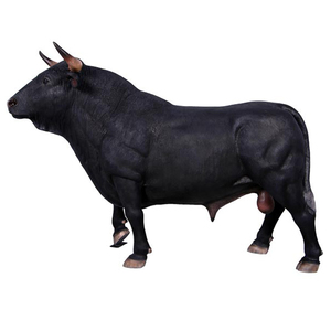Chino fábrica Toro español luchando granja vaca Prop tamaño de la vida decoración estatua de resina - Product Image 3