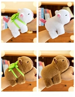 Jouet en peluche interactif Capybara mignon, super doux, avec sonnerie et rembourrage en coton PP, anti-stress, cadeau pour enfants